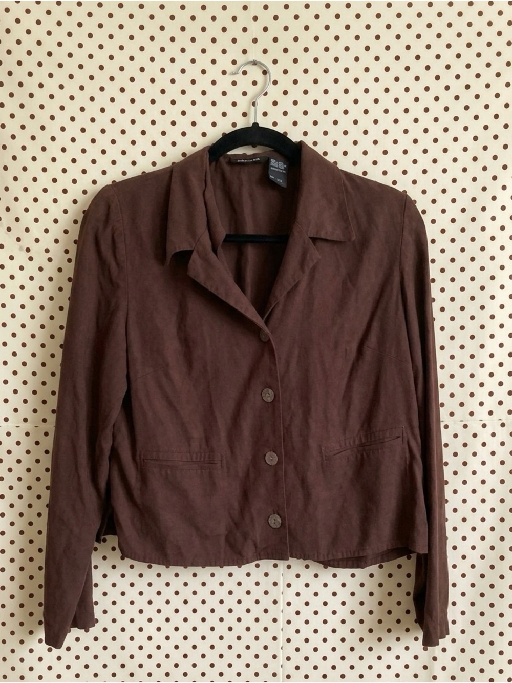 Liz Claiborne Brown Button Up Top